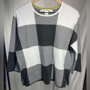Max Studio buffalo plaid sweater
